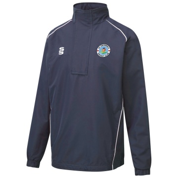 AC SQUIRRELS CC Dual Curve 1/4 Zip Rain Jacket : Navy