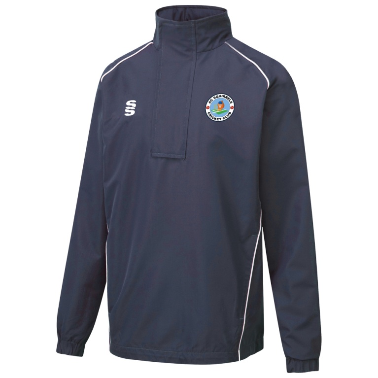 AC SQUIRRELS CC Dual Curve 1/4 Zip Rain Jacket : Navy